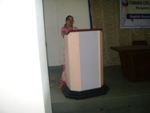 Resource person addressing the gathering 